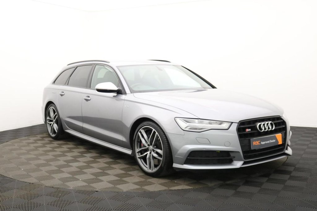USED 2018 68 AUDI S6 AVANT 4.0 TFSI V8 Black Edition Estate 5dr Petrol S Tronic quattro Euro 6 (s/s) (450 ps) 4WD, Full Leather, Sat Nav