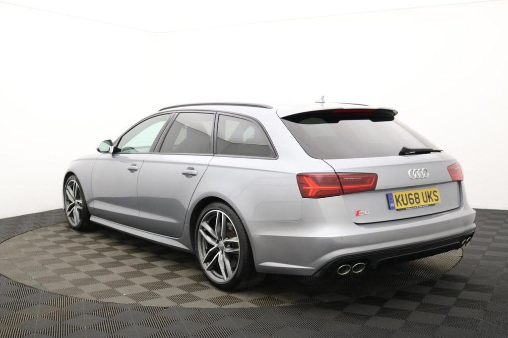 USED 2018 68 AUDI S6 AVANT 4.0 TFSI V8 Black Edition Estate 5dr Petrol S Tronic quattro Euro 6 (s/s) (450 ps) 4WD, Full Leather, Sat Nav
