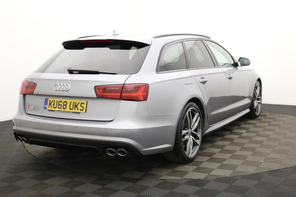 USED 2018 68 AUDI S6 AVANT 4.0 TFSI V8 Black Edition Estate 5dr Petrol S Tronic quattro Euro 6 (s/s) (450 ps) 4WD, Full Leather, Sat Nav