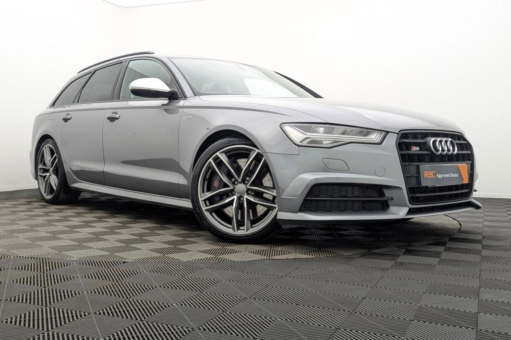 USED 2018 68 AUDI S6 AVANT 4.0 TFSI V8 Black Edition Estate 5dr Petrol S Tronic quattro Euro 6 (s/s) (450 ps) 4WD, Full Leather, Sat Nav