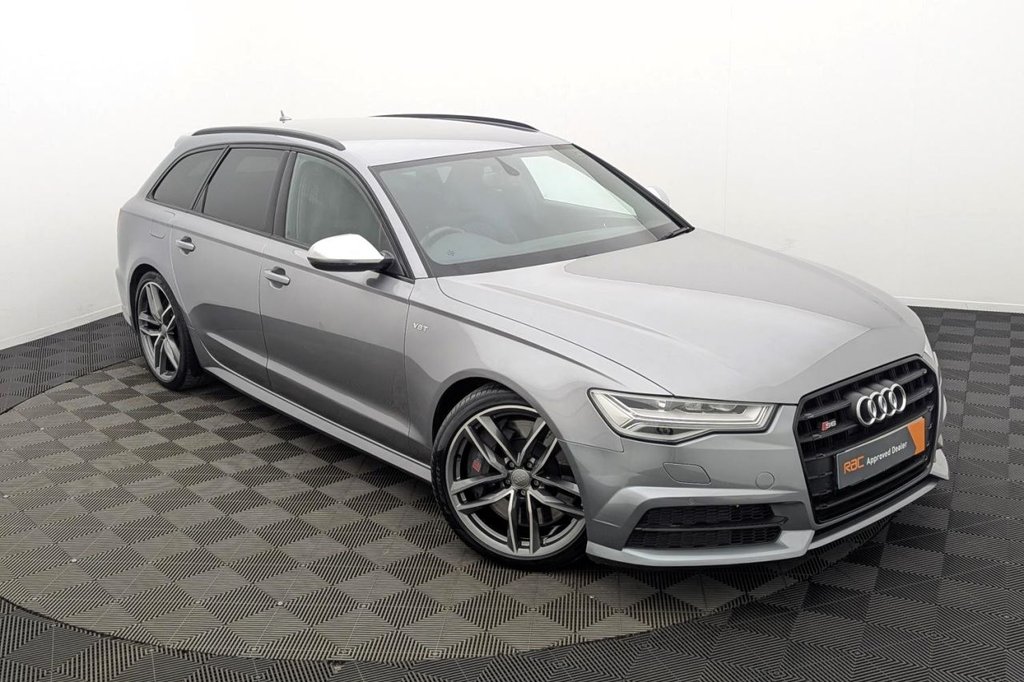 USED 2018 68 AUDI S6 AVANT 4.0 TFSI V8 Black Edition Estate 5dr Petrol S Tronic quattro Euro 6 (s/s) (450 ps) 4WD, Full Leather, Sat Nav