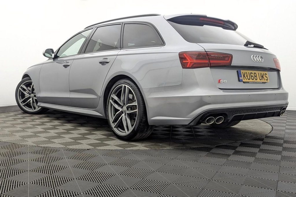 USED 2018 68 AUDI S6 AVANT 4.0 TFSI V8 Black Edition Estate 5dr Petrol S Tronic quattro Euro 6 (s/s) (450 ps) 4WD, Full Leather, Sat Nav