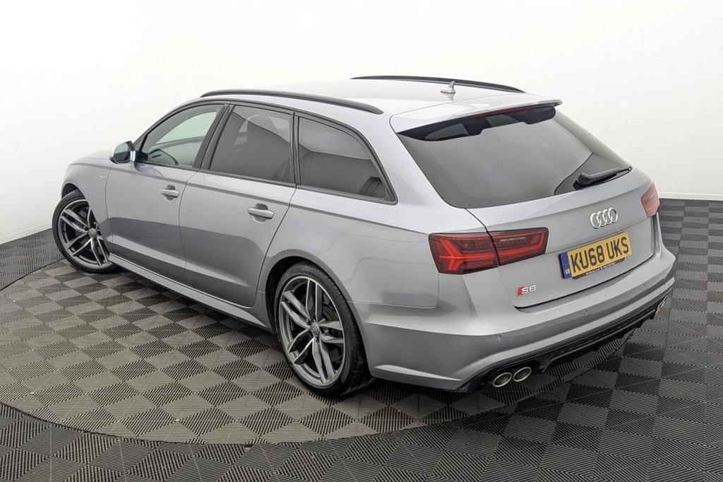 USED 2018 68 AUDI S6 AVANT 4.0 TFSI V8 Black Edition Estate 5dr Petrol S Tronic quattro Euro 6 (s/s) (450 ps) 4WD, Full Leather, Sat Nav