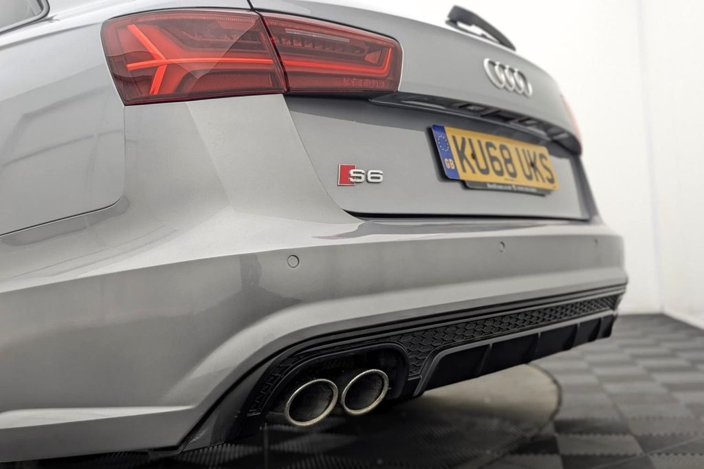 USED 2018 68 AUDI S6 AVANT 4.0 TFSI V8 Black Edition Estate 5dr Petrol S Tronic quattro Euro 6 (s/s) (450 ps) 4WD, Full Leather, Sat Nav