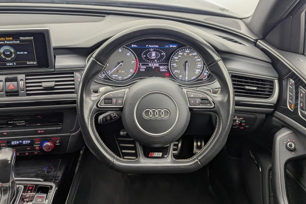 USED 2018 68 AUDI S6 AVANT 4.0 TFSI V8 Black Edition Estate 5dr Petrol S Tronic quattro Euro 6 (s/s) (450 ps) 4WD, Full Leather, Sat Nav