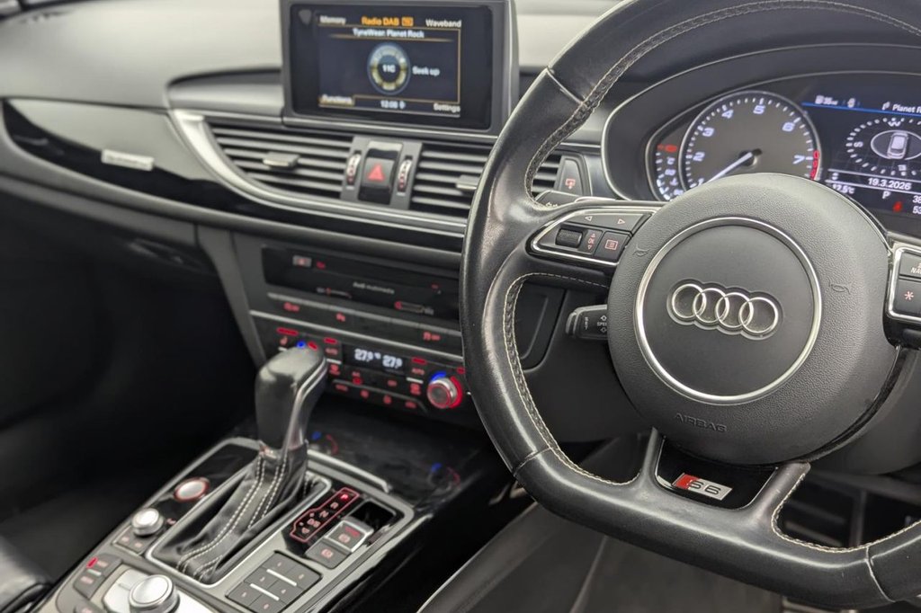 USED 2018 68 AUDI S6 AVANT 4.0 TFSI V8 Black Edition Estate 5dr Petrol S Tronic quattro Euro 6 (s/s) (450 ps) 4WD, Full Leather, Sat Nav