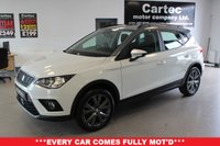 USED 2018 18 SEAT ARONA 1.6 TDI SE Technology Lux SUV 5dr Diesel Manual Euro 6 (s/s) (115 ps) TIMING BELT REPLACED***APPLE CAR PLAY***TOUCH SCREEN MEDIA**CRUISE CONTROL***AUTO ANDROID**SAT NAV***REAR PARKING AID***MIRROR LINK***HEATED SEATS**AIR CON**AUTO LIGHTS***VOICE CONTROL***