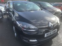 USED 2016 16 RENAULT MEGANE 1.5 dCi ENERGY Dynamique TomTom Coupe 3dr Diesel Manual Euro 5 (s/s) (110 ps) SERVICE HISTORY - 8 STAMPS, SAT NAV, FULL LEATHER TRIM