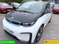 USED 2020 70 BMW I3 White 42.2kWh electric hatchback, 25,450 miles, Automatic, 19in alloys, CarPlay/Android Auto, Sat nav, Rear camera, Heated seats, DAB, A/C. This 2020 BMW i3 presents an exceptional ownership proposition, having been meticulously maintained by a single owner and boasting remarkably low mileage for its age at just 25,450 miles. As a fully electric vehicle, it offers an impressive battery total capacity of 42 kWh, providing a maximum range of 190 miles when new. Charging is convenient, with a full charge at home using a 7kW charger taking approximately 5 hours and 15 minutes, while rapid public charging can replenish the battery from e