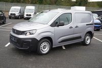 USED 2023 73 PEUGEOT PARTNER 1.5 BlueHDi 1000 Professional Premium + Standard Panel Van 5dr Diesel Manual SWB Euro 6 (s/s) (100 bhp) Metallic Grey, Service History