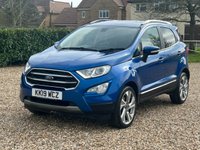 USED 2019 19 FORD ECOSPORT 1.0T EcoBoost GPF Titanium SUV 5dr Petrol Manual Euro 6 (s/s) (125 ps) 57631 miles