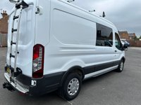 USED 2018 68 FORD TRANSIT 2.0 350 EcoBlue Crew Van Double Cab 6dr Diesel Manual FWD L3 H2 Euro 6 (130 ps) NO. VAT JUST 49K WITH AIR CON !!! 7 SEAT CREW VAN WITH AIR CON !!!!