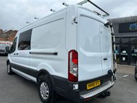 USED 2018 68 FORD TRANSIT 2.0 350 EcoBlue Crew Van Double Cab 6dr Diesel Manual FWD L3 H2 Euro 6 (130 ps) NO. VAT JUST 49K WITH AIR CON !!! 7 SEAT CREW VAN WITH AIR CON !!!!