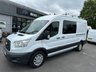 USED 2018 68 FORD TRANSIT 2.0 350 EcoBlue Crew Van Double Cab 6dr Diesel Manual FWD L3 H2 Euro 6 (130 ps) NO. VAT JUST 49K WITH AIR CON !!! 7 SEAT CREW VAN WITH AIR CON !!!!