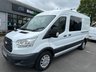 USED 2018 68 FORD TRANSIT 2.0 350 EcoBlue Crew Van Double Cab 6dr Diesel Manual FWD L3 H2 Euro 6 (130 ps) NO. VAT JUST 49K WITH AIR CON !!! 7 SEAT CREW VAN WITH AIR CON !!!!