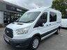 USED 2018 68 FORD TRANSIT 2.0 350 EcoBlue Crew Van Double Cab 6dr Diesel Manual FWD L3 H2 Euro 6 (130 ps) NO. VAT JUST 49K WITH AIR CON !!! 7 SEAT CREW VAN WITH AIR CON !!!!
