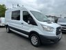 USED 2018 68 FORD TRANSIT 2.0 350 EcoBlue Crew Van Double Cab 6dr Diesel Manual FWD L3 H2 Euro 6 (130 ps) NO. VAT JUST 49K WITH AIR CON !!! 7 SEAT CREW VAN WITH AIR CON !!!!