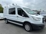 USED 2018 68 FORD TRANSIT 2.0 350 EcoBlue Crew Van Double Cab 6dr Diesel Manual FWD L3 H2 Euro 6 (130 ps) NO. VAT JUST 49K WITH AIR CON !!! 7 SEAT CREW VAN WITH AIR CON !!!!