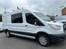 USED 2018 68 FORD TRANSIT 2.0 350 EcoBlue Crew Van Double Cab 6dr Diesel Manual FWD L3 H2 Euro 6 (130 ps) NO. VAT JUST 49K WITH AIR CON !!! 7 SEAT CREW VAN WITH AIR CON !!!!