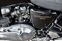 USED 2009 TRIUMPH Thruxton 900 865 Roadster/Retro (69 ps) A cool, low mileage collectable Caf&eacute; Racer here, a great colour scheme on what are becoming a rare sight these days.