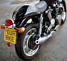 USED 2009 TRIUMPH Thruxton 900 865 Roadster/Retro (69 ps) A cool, low mileage collectable Caf&eacute; Racer here, a great colour scheme on what are becoming a rare sight these days.