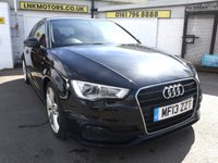 USED 2013 13 AUDI A3 2.0 TDI S line Hatchback 3dr Diesel Manual Euro 5 (s/s) (150 ps) * SERVICE HISTORY + &pound;20 TAX  *