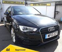 USED 2013 13 AUDI A3 2.0 TDI S line Hatchback 3dr Diesel Manual Euro 5 (s/s) (150 ps) * SERVICE HISTORY + &pound;20 TAX  *