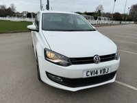 USED 2014 14 VOLKSWAGEN POLO 1.2 Match Edition Hatchback 5dr Petrol Manual Euro 5 (60 ps) USB, 12m MOT INCLUDED, NICE CAR
