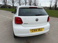 USED 2014 14 VOLKSWAGEN POLO 1.2 Match Edition Hatchback 5dr Petrol Manual Euro 5 (60 ps) USB, 12m MOT INCLUDED, NICE CAR