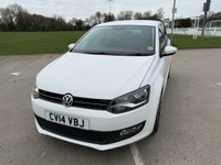 USED 2014 14 VOLKSWAGEN POLO 1.2 Match Edition Hatchback 5dr Petrol Manual Euro 5 (60 ps) USB, 12m MOT INCLUDED, NICE CAR