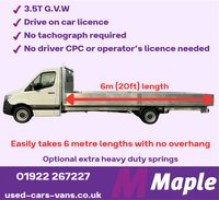 USED 2022 22 VOLKSWAGEN CRAFTER 2.0Tdi 3.5t. Extra Long 6m (20ft) Dropside, Eu.6 XLWB, Air Con,140Bhp Air Con, FVWSH, FREE UK* Delivery