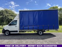 USED 2022 22 VOLKSWAGEN CRAFTER 2.0 3.5t. 5.2m (17ft) Curtainside + or - Tail Lift, Sprinter Size, Eu 6 140Bhp 8ft (2.4m) Internal Height, Air Con