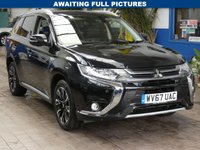 USED 2017 67 MITSUBISHI OUTLANDER 2.0h 12kWh 4hs SUV 5dr Petrol Plug-in Hybrid CVT 4WD Euro 6 (s/s) (200 ps) SUNROOF SAT NAV CAMERA LEATHER HEATED SEATS PARKING SENSORS 2 OWNERS 7 SERVICES TO 62K MILES SEPT 2025