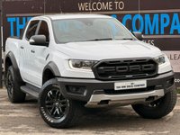 USED 2020 70 FORD RANGER 2.0 ECOBLUE RAPTOR PICKUP DOUBLE CAB 4DR DIESEL AUTO 4WD EURO 6 (S/S) (213 PS) NAV NO VAT - FULL SERVICE HISTORY - WET BELT JUST BEEN DONE - GENUINE  RAPTOR - EURO 6  - HPI CHECK ALL CLEAR - ULEZ / CAZ / LEZ COMPLIANT - AUTOMATIC - METTALIC WHITE PAINTWORK - DOUBLE CAB - SPORT SEATS - SAT NAV - REVERSE CAMERA - CRUISE CONTROL - HEATED SEATS - DUAL ZONE CLIMATE - AIR CONDITIONING - DAB / RADIO / BLUETOOTH - BI XENON HEADLIGHTS -  FINANCE AVAILABLE - ZERO DEPOSIT OFFERS - ALL VANS/CARS WELCOME IN PART-EXCHANGE, ANY AGE, ANY MILEAGE, ANY CONDITION