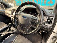 USED 2020 70 FORD RANGER 2.0 ECOBLUE RAPTOR PICKUP DOUBLE CAB 4DR DIESEL AUTO 4WD EURO 6 (S/S) (213 PS) NAV NO VAT - FULL SERVICE HISTORY - WET BELT JUST BEEN DONE - GENUINE  RAPTOR - EURO 6  - HPI CHECK ALL CLEAR - ULEZ / CAZ / LEZ COMPLIANT - AUTOMATIC - METTALIC WHITE PAINTWORK - DOUBLE CAB - SPORT SEATS - SAT NAV - REVERSE CAMERA - CRUISE CONTROL - HEATED SEATS - DUAL ZONE CLIMATE - AIR CONDITIONING - DAB / RADIO / BLUETOOTH - BI XENON HEADLIGHTS -  FINANCE AVAILABLE - ZERO DEPOSIT OFFERS - ALL VANS/CARS WELCOME IN PART-EXCHANGE, ANY AGE, ANY MILEAGE, ANY CONDITION