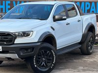 USED 2020 70 FORD RANGER 2.0 ECOBLUE RAPTOR PICKUP DOUBLE CAB 4DR DIESEL AUTO 4WD EURO 6 (S/S) (213 PS) NAV NO VAT - FULL SERVICE HISTORY - WET BELT JUST BEEN DONE - GENUINE  RAPTOR - EURO 6  - HPI CHECK ALL CLEAR - ULEZ / CAZ / LEZ COMPLIANT - AUTOMATIC - METTALIC WHITE PAINTWORK - DOUBLE CAB - SPORT SEATS - SAT NAV - REVERSE CAMERA - CRUISE CONTROL - HEATED SEATS - DUAL ZONE CLIMATE - AIR CONDITIONING - DAB / RADIO / BLUETOOTH - BI XENON HEADLIGHTS -  FINANCE AVAILABLE - ZERO DEPOSIT OFFERS - ALL VANS/CARS WELCOME IN PART-EXCHANGE, ANY AGE, ANY MILEAGE, ANY CONDITION