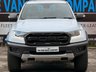 USED 2020 70 FORD RANGER 2.0 ECOBLUE RAPTOR PICKUP DOUBLE CAB 4DR DIESEL AUTO 4WD EURO 6 (S/S) (213 PS) NAV NO VAT - FULL SERVICE HISTORY - WET BELT JUST BEEN DONE - GENUINE  RAPTOR - EURO 6  - HPI CHECK ALL CLEAR - ULEZ / CAZ / LEZ COMPLIANT - AUTOMATIC - METTALIC WHITE PAINTWORK - DOUBLE CAB - SPORT SEATS - SAT NAV - REVERSE CAMERA - CRUISE CONTROL - HEATED SEATS - DUAL ZONE CLIMATE - AIR CONDITIONING - DAB / RADIO / BLUETOOTH - BI XENON HEADLIGHTS -  FINANCE AVAILABLE - ZERO DEPOSIT OFFERS - ALL VANS/CARS WELCOME IN PART-EXCHANGE, ANY AGE, ANY MILEAGE, ANY CONDITION