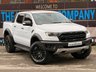 USED 2020 70 FORD RANGER 2.0 ECOBLUE RAPTOR PICKUP DOUBLE CAB 4DR DIESEL AUTO 4WD EURO 6 (S/S) (213 PS) NAV NO VAT - FULL SERVICE HISTORY - WET BELT JUST BEEN DONE - GENUINE  RAPTOR - EURO 6  - HPI CHECK ALL CLEAR - ULEZ / CAZ / LEZ COMPLIANT - AUTOMATIC - METTALIC WHITE PAINTWORK - DOUBLE CAB - SPORT SEATS - SAT NAV - REVERSE CAMERA - CRUISE CONTROL - HEATED SEATS - DUAL ZONE CLIMATE - AIR CONDITIONING - DAB / RADIO / BLUETOOTH - BI XENON HEADLIGHTS -  FINANCE AVAILABLE - ZERO DEPOSIT OFFERS - ALL VANS/CARS WELCOME IN PART-EXCHANGE, ANY AGE, ANY MILEAGE, ANY CONDITION