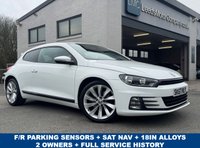 USED 2017 67 VOLKSWAGEN SCIROCCO 2.0 TSI GT Hatchback 3dr Petrol DSG Euro 6 (s/s) (180 ps) AUTO -- FULL SERVICE HISTORY -- SAT NAV -- FRONT/REAR PARKING SENSORS