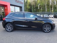 USED 2021 21 SEAT IBIZA 1.0 TSI XCELLENCE 5d 110 S/S 1 OWNER, FULL SEAT SERVICE HISTORY, SAT NAV, APPLE CARPLAY ANDROID AUTO & MIRROR LINK, 17 INCH DIAMOND CUT ALLOY WHEELS, DUAL ZONE CLIMATE CONTROL A/C, KEYLESS START & ENTRY, LEATHER / MICROSUEDE UPHOLSTERY, DAB RADIO, BLUETOOTH PHONE & MUSIC STREAMING, CRUISE CONTROL & SPEED LIMITER, FRONT ASSIST, AMBIENT LIGHTING, 6 SPEED MANUAL GEARBOX, START STOP, FRONT FOG LIGHTS, FULL LED HEADLIGHTS WITH DAYTIME RUNNING LIGHTS, SPORT SEATS, LEATHER MULTIFUNCTION STEERING WHEEL, ELECTRIC FOLDING MIRRORS