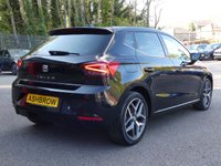 USED 2021 21 SEAT IBIZA 1.0 TSI XCELLENCE 5d 110 S/S 1 OWNER, FULL SEAT SERVICE HISTORY, SAT NAV, APPLE CARPLAY ANDROID AUTO & MIRROR LINK, 17 INCH DIAMOND CUT ALLOY WHEELS, DUAL ZONE CLIMATE CONTROL A/C, KEYLESS START & ENTRY, LEATHER / MICROSUEDE UPHOLSTERY, DAB RADIO, BLUETOOTH PHONE & MUSIC STREAMING, CRUISE CONTROL & SPEED LIMITER, FRONT ASSIST, AMBIENT LIGHTING, 6 SPEED MANUAL GEARBOX, START STOP, FRONT FOG LIGHTS, FULL LED HEADLIGHTS WITH DAYTIME RUNNING LIGHTS, SPORT SEATS, LEATHER MULTIFUNCTION STEERING WHEEL, ELECTRIC FOLDING MIRRORS
