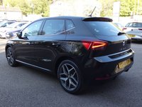USED 2021 21 SEAT IBIZA 1.0 TSI XCELLENCE 5d 110 S/S 1 OWNER, FULL SEAT SERVICE HISTORY, SAT NAV, APPLE CARPLAY ANDROID AUTO & MIRROR LINK, 17 INCH DIAMOND CUT ALLOY WHEELS, DUAL ZONE CLIMATE CONTROL A/C, KEYLESS START & ENTRY, LEATHER / MICROSUEDE UPHOLSTERY, DAB RADIO, BLUETOOTH PHONE & MUSIC STREAMING, CRUISE CONTROL & SPEED LIMITER, FRONT ASSIST, AMBIENT LIGHTING, 6 SPEED MANUAL GEARBOX, START STOP, FRONT FOG LIGHTS, FULL LED HEADLIGHTS WITH DAYTIME RUNNING LIGHTS, SPORT SEATS, LEATHER MULTIFUNCTION STEERING WHEEL, ELECTRIC FOLDING MIRRORS