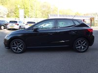 USED 2021 21 SEAT IBIZA 1.0 TSI XCELLENCE 5d 110 S/S 1 OWNER, FULL SEAT SERVICE HISTORY, SAT NAV, APPLE CARPLAY ANDROID AUTO & MIRROR LINK, 17 INCH DIAMOND CUT ALLOY WHEELS, DUAL ZONE CLIMATE CONTROL A/C, KEYLESS START & ENTRY, LEATHER / MICROSUEDE UPHOLSTERY, DAB RADIO, BLUETOOTH PHONE & MUSIC STREAMING, CRUISE CONTROL & SPEED LIMITER, FRONT ASSIST, AMBIENT LIGHTING, 6 SPEED MANUAL GEARBOX, START STOP, FRONT FOG LIGHTS, FULL LED HEADLIGHTS WITH DAYTIME RUNNING LIGHTS, SPORT SEATS, LEATHER MULTIFUNCTION STEERING WHEEL, ELECTRIC FOLDING MIRRORS