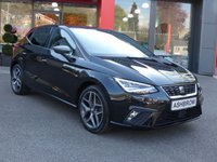 USED 2021 21 SEAT IBIZA 1.0 TSI XCELLENCE 5d 110 S/S 1 OWNER, FULL SEAT SERVICE HISTORY, SAT NAV, APPLE CARPLAY ANDROID AUTO & MIRROR LINK, 17 INCH DIAMOND CUT ALLOY WHEELS, DUAL ZONE CLIMATE CONTROL A/C, KEYLESS START & ENTRY, LEATHER / MICROSUEDE UPHOLSTERY, DAB RADIO, BLUETOOTH PHONE & MUSIC STREAMING, CRUISE CONTROL & SPEED LIMITER, FRONT ASSIST, AMBIENT LIGHTING, 6 SPEED MANUAL GEARBOX, START STOP, FRONT FOG LIGHTS, FULL LED HEADLIGHTS WITH DAYTIME RUNNING LIGHTS, SPORT SEATS, LEATHER MULTIFUNCTION STEERING WHEEL, ELECTRIC FOLDING MIRRORS