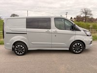USED 2023 23 FORD TRANSIT CUSTOM 2.0 320 EcoBlue Sport Crew Van Double Cab 5dr Diesel Auto L1 H1 Euro 6 (170 ps) VERY DESIRABLE TRANSIT CUSTOM SPORT VAN, AUTOMATIC WITH TWIN SIDE LOADING DOORS WITH SLIDING WINDOWS , 5 SEATS IN A LOVELY COLOUR ONLY ONE OWNER