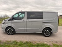 USED 2023 23 FORD TRANSIT CUSTOM 2.0 320 EcoBlue Sport Crew Van Double Cab 5dr Diesel Auto L1 H1 Euro 6 (170 ps) VERY DESIRABLE TRANSIT CUSTOM SPORT VAN, AUTOMATIC WITH TWIN SIDE LOADING DOORS WITH SLIDING WINDOWS , 5 SEATS IN A LOVELY COLOUR ONLY ONE OWNER