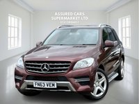 USED 2013 63 MERCEDES-BENZ M-CLASS 2.1 ML250 BlueTEC AMG Sport SUV 5dr Diesel G-Tronic 4WD Euro 6 (s/s) (204 ps) Auto_SUV_MClass_UlezFree