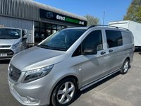 USED 2016 16 MERCEDES-BENZ VITO 2.1 119 CDI BlueTEC Sport Crew Van Double Cab 5dr Diesel G-Tronic+ RWD L2 Euro 6 (s/s) (LWB) (190 ps) NO VAT FSH (7 SERVICES) !!!! LOVELY 6 SEAT LWB AUTO CREW CAB !!!