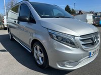 USED 2016 16 MERCEDES-BENZ VITO 2.1 119 CDI BlueTEC Sport Crew Van Double Cab 5dr Diesel G-Tronic+ RWD L2 Euro 6 (s/s) (LWB) (190 ps) NO VAT FSH (7 SERVICES) !!!! LOVELY 6 SEAT LWB AUTO CREW CAB !!!