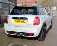 PRE-OWNED 2018 67 MINI HATCH 2.0 Cooper S Hatchback 3dr Petrol Auto Euro 6 (s/s) (192 ps) White Silver Metallic (&pound;475 option), Black Leather Cross Punch Interior (&pound;1075 option), Media Pack XL (&pound;1620 option), Panoramic Electric Glass Sunroof (&pound;675 option), LED Headlights and Daytime Running Lights (&pound;610 option), Harman Kardon Hi-Fi (&pound;590 option), Head-up Display (&pound;450 option), 17" Cosmos Spoke Alloys in Black (&pound;545 option), Auto Dimming Mirrors 9&pound;335 option), Dual Zone Air Conditioning (&pound;325 option), Park Distance Control (&pound;260 option), Rear View Camera (&pound;255 option)